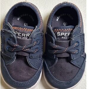 Sperry Top-Sider PB59849 Decklin C/D Jr. Blue Foam Boat Shoes Toddler Size 2 EUC